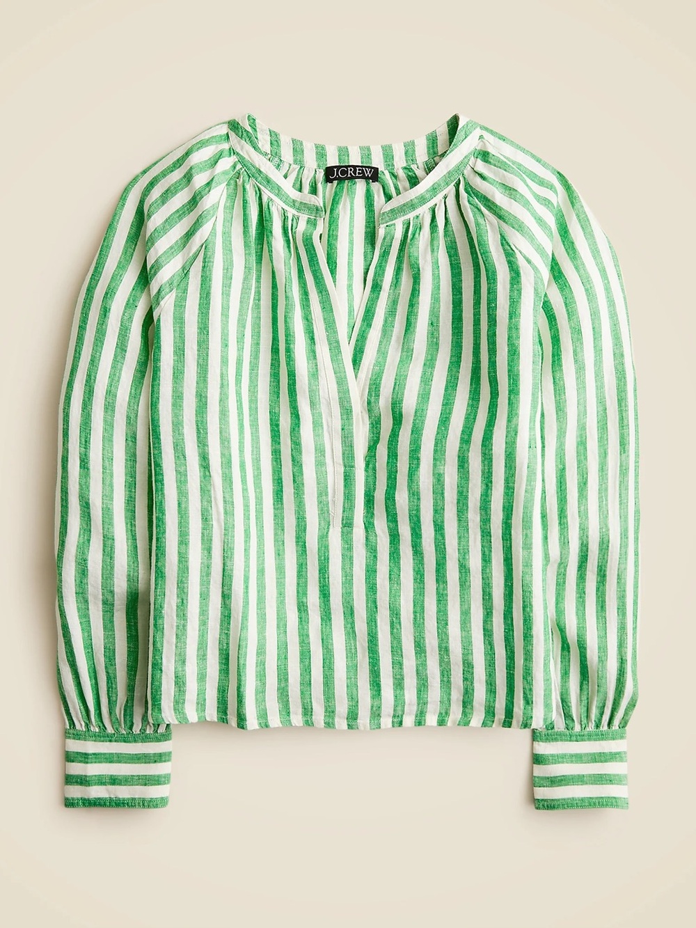 J. Crew Cabana top in striped linen - Picture 2 of 7